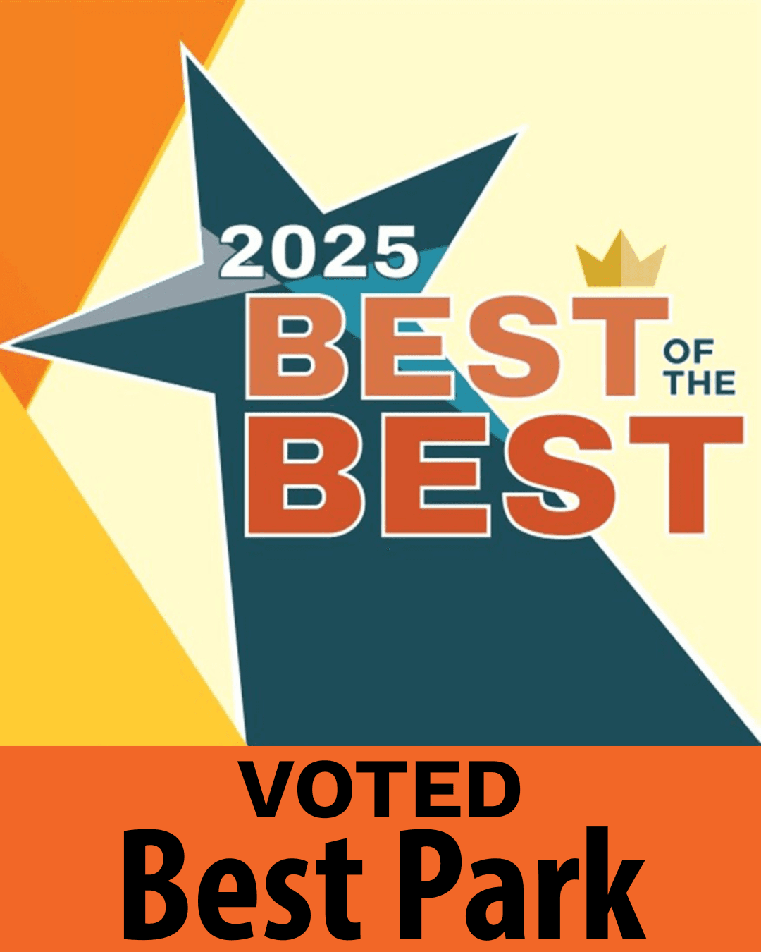 Colorado Community Media Best of the Best 2025 - Voted Best Park award badge