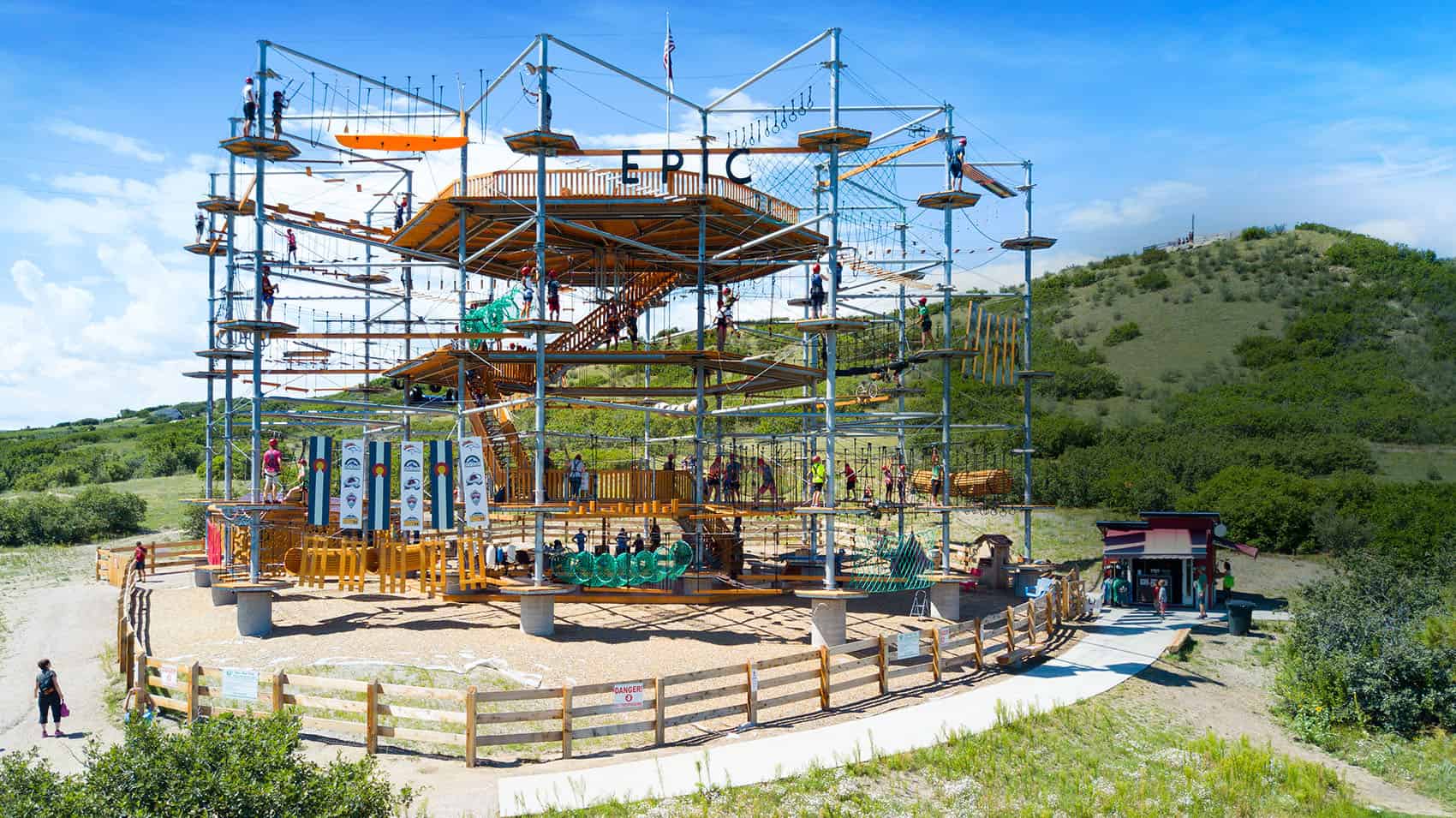 High-flying fun at the adventure park